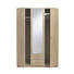 KLEIDERSCHRANK 3 -türig Sonoma Eiche - Silberfarben/Sonoma Eiche, Design, Holz/Kunststoff (136/197/54cm) - CARRYHOME