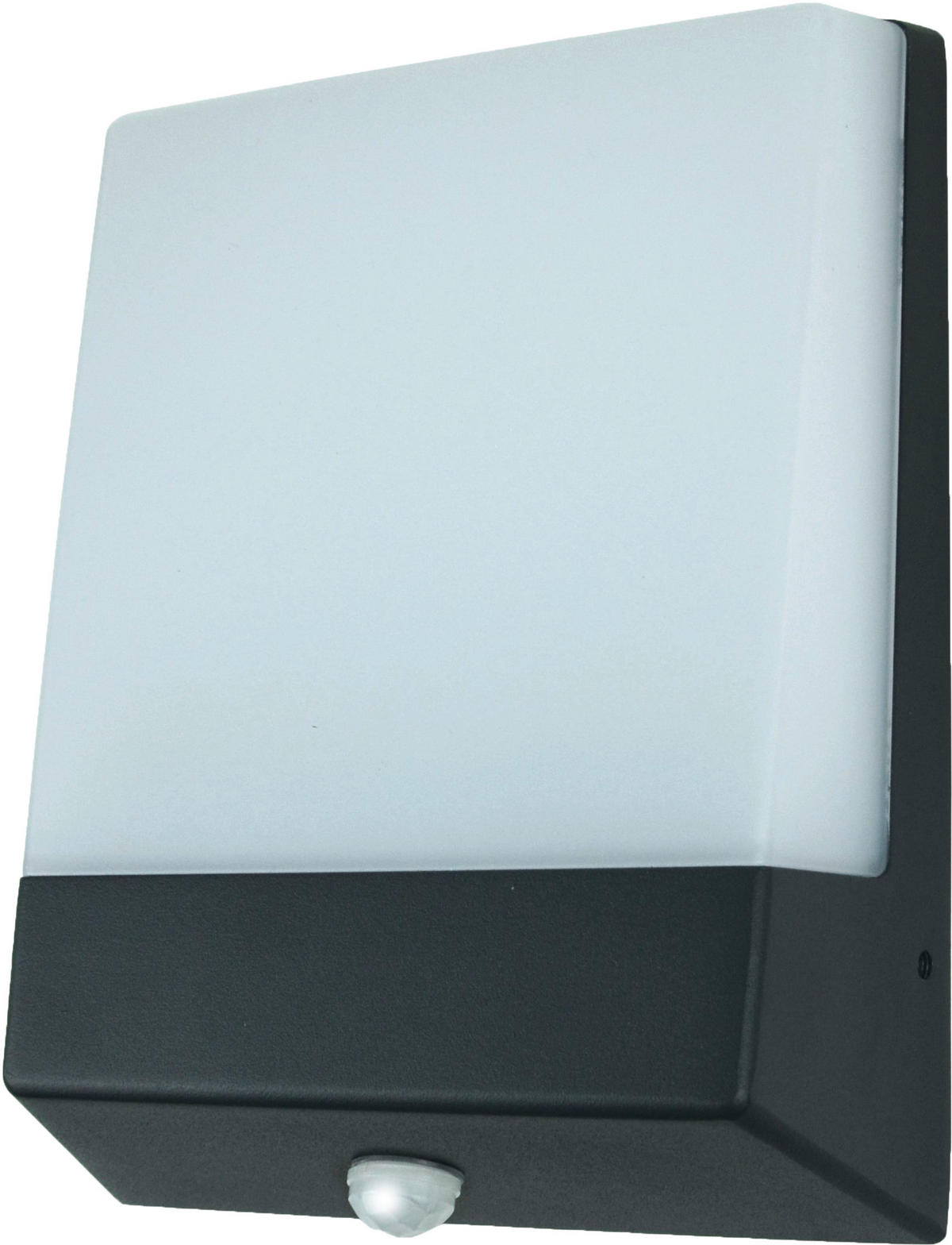 WANDLEUCHTE eLUX 21,1/16,1/5,9 cm   - Anthrazit, Basics, Kunststoff/Metall (21,1/16,1/5,9cm)