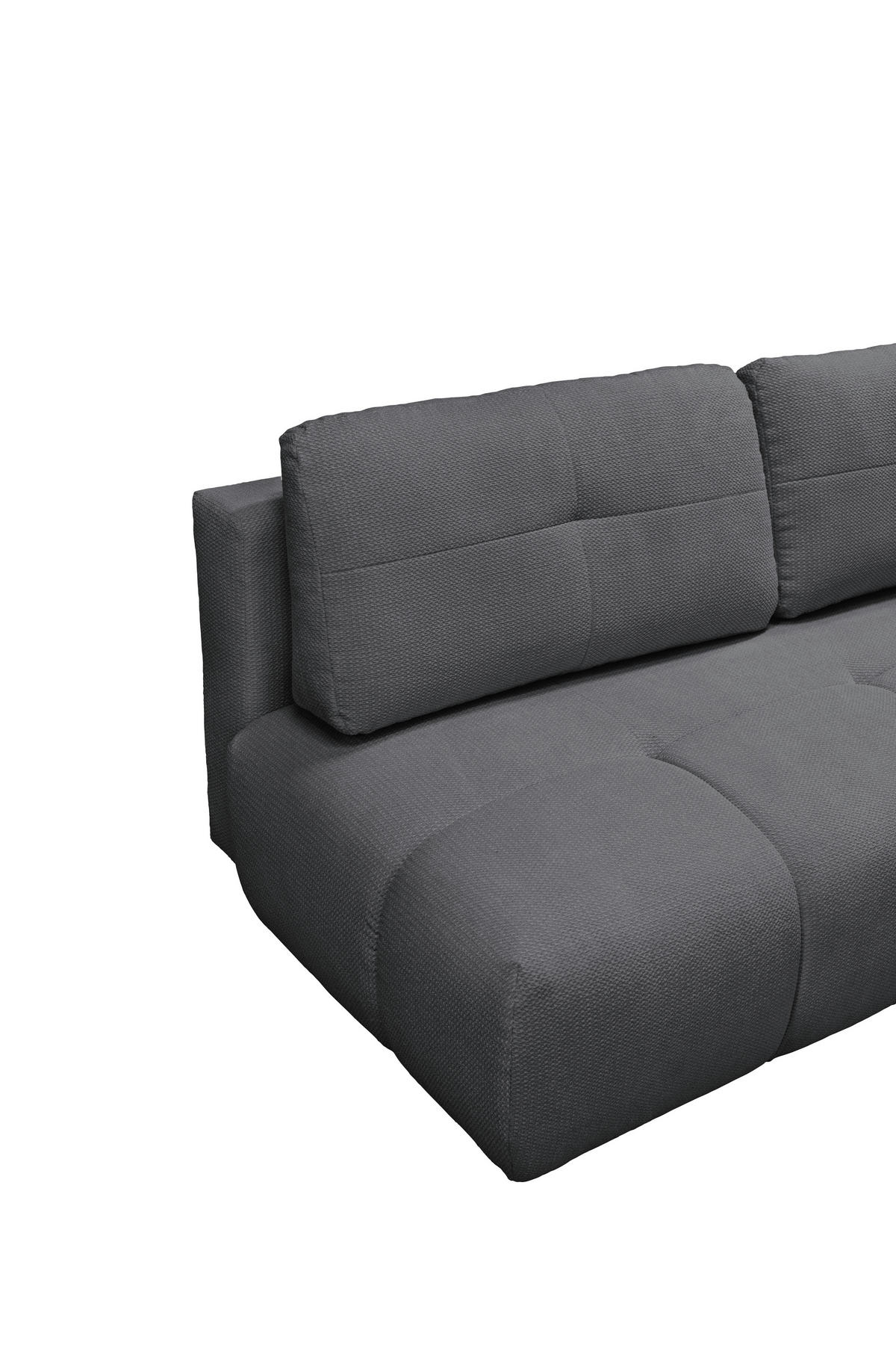 SCHLAFSOFA Struktur Blau  - Blau/Schwarz, Design, Textil (208/92/104cm) - MID.YOU