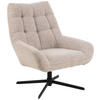 SESSEL in Webstoff Beige  - Beige/Schwarz, Konventionell, Textil/Metall (73/88/82cm) - Livetastic