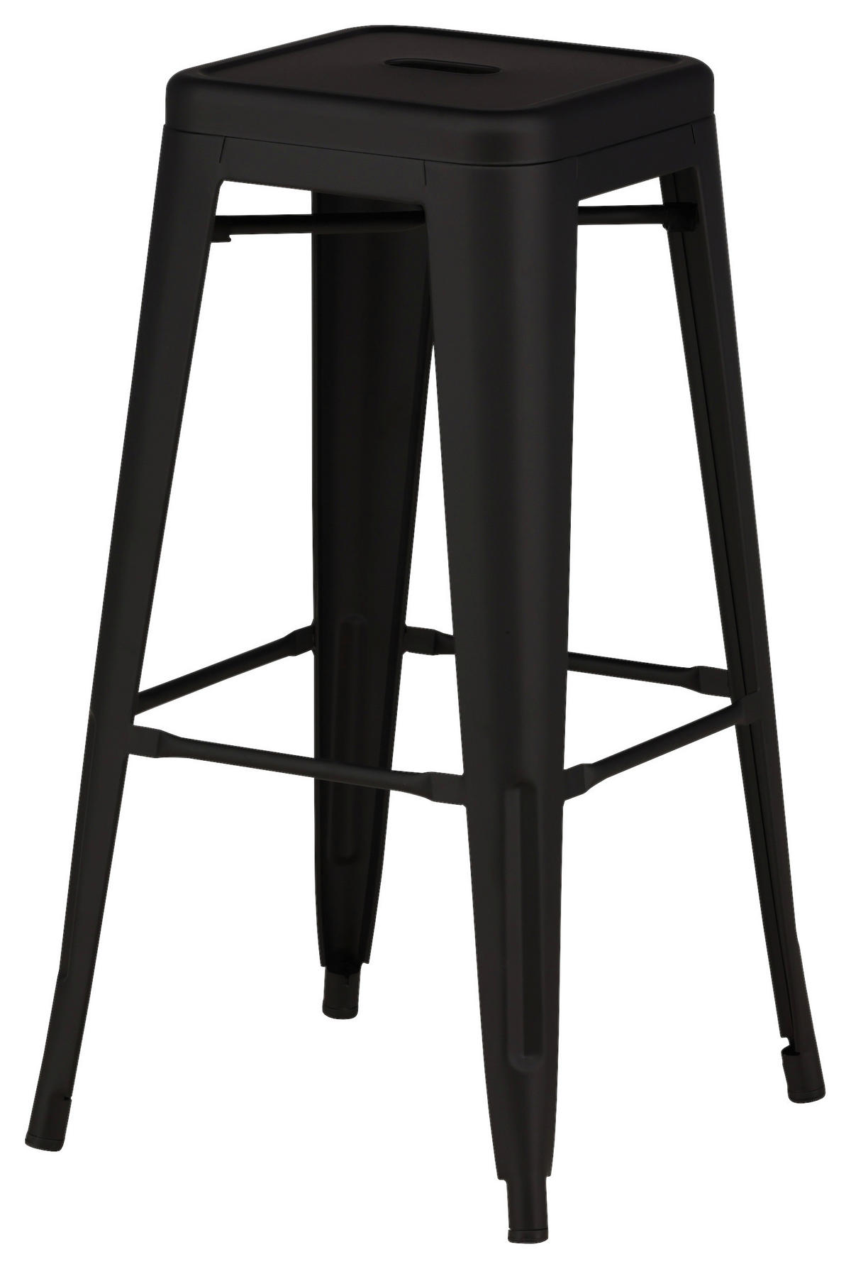 BARPALL SET i svart  - svart, Design, metall (43/76/43cm) - Livetastic