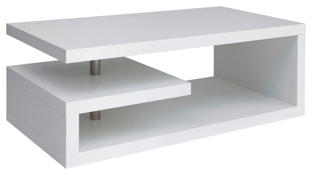 COUCHTISCH 120/60/45 cm rechteckig Weiß  - Weiß, Design, Holzwerkstoff (120/60/45cm)