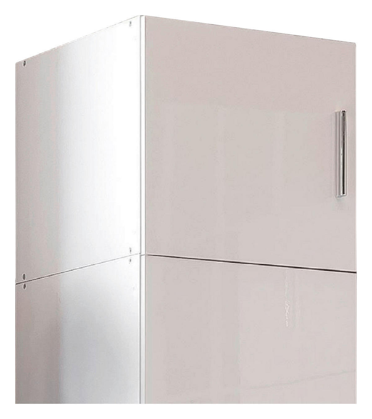 AUFSATZSCHRANK 40/40/40 cm  in  - Chromfarben/Weiß, KONVENTIONELL, Holzwerkstoff/Kunststoff (40/40/40cm) - Xora