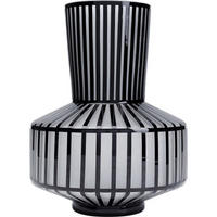 VASE  - Schwarz/Weiß, Design, Glas (24/31/24cm) - Kare-Design