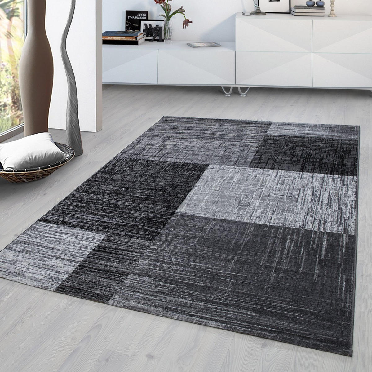 WEBTEPPICH 200/290 cm Plus 8001 Schwarz  - Schwarz, Design, Textil (200/290cm) - Novel