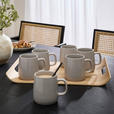 KAFFEEBECHERSET Colori Grigio 6-teilig  - Grau, Trend, Keramik - Novel