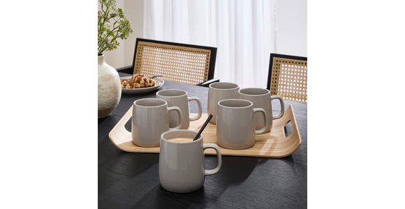 KAFFEEBECHERSET Colori Grigio 6-teilig  - Grau, Trend, Keramik - Novel