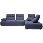 ECKSOFA in Struktur Violett  313/233 cm  - Violett/Schwarz, Design, Kunststoff/Textil (313/233cm) - Emilio Belluti