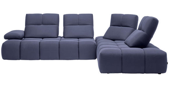 ECKSOFA in Struktur Violett 313/233 cm - Violett/Schwarz, Design, Kunststoff/Textil (313/233cm) - Emilio Belluti