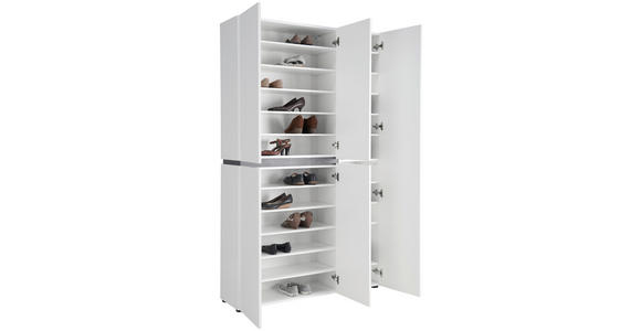 SCHUHSCHRANK 120,2/200/34 cm  - Anthrazit/Schwarz, Design, Holzwerkstoff/Kunststoff (120,2/200/34cm) - Voleo