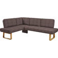 ECKBANK 174/280 cm  in Eichefarben, Dunkelbraun  - Eichefarben/Dunkelbraun, Design, Holz/Textil (174/280cm) - Dieter Knoll