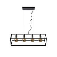 HÄNGELEUCHTE Fabian 80/28/161 cm  - Schwarz, Basics, Metall (80/28/161cm) - Lucide