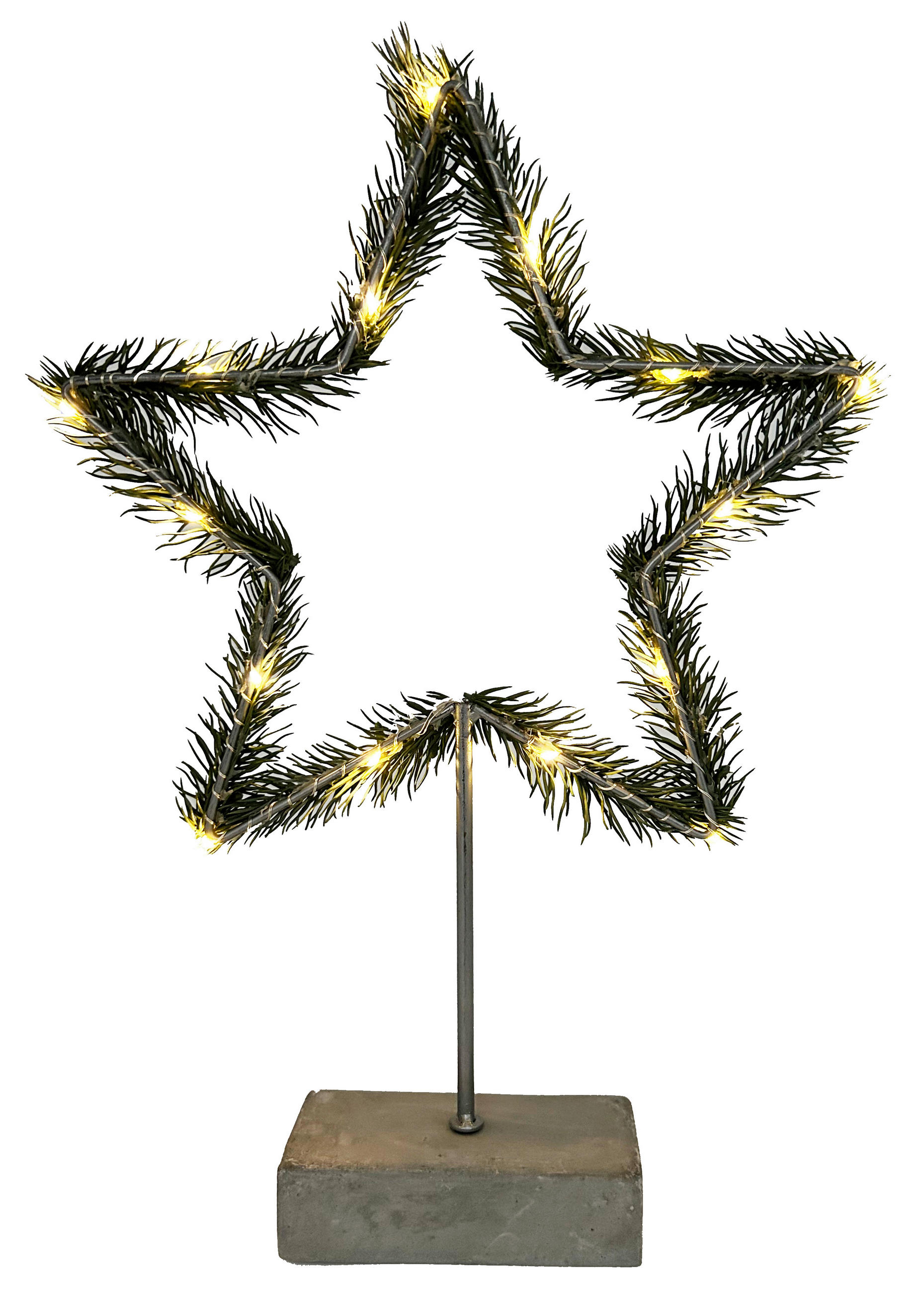 DEKOSTERN  - Grün, LIFESTYLE, Kunststoff/Metall (25/40/5cm) - X-Mas