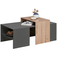 COUCHTISCH in Holzwerkstoff 115/70/50 cm  - Graphitfarben/Eiche Artisan, Modern, Holzwerkstoff (115/70/50cm) - Hom`in