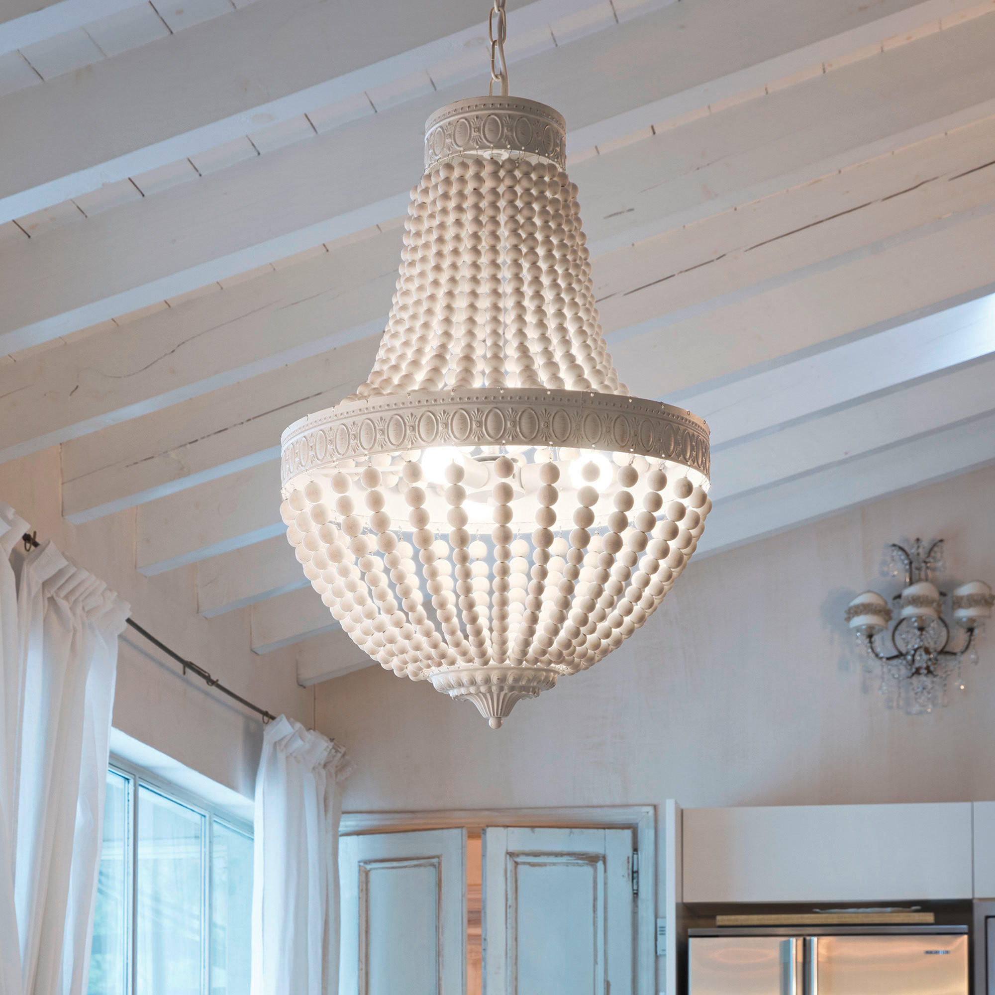 LUSTER 50/109/180 cm Monet - bijela, Natur, drvo/metal (50/109/180cm)
