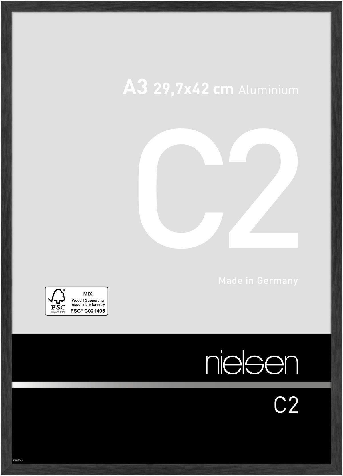 RAHMEN - Schwarz, Basics, Metall (31,24/43,54/2,5cm) - Nielsen