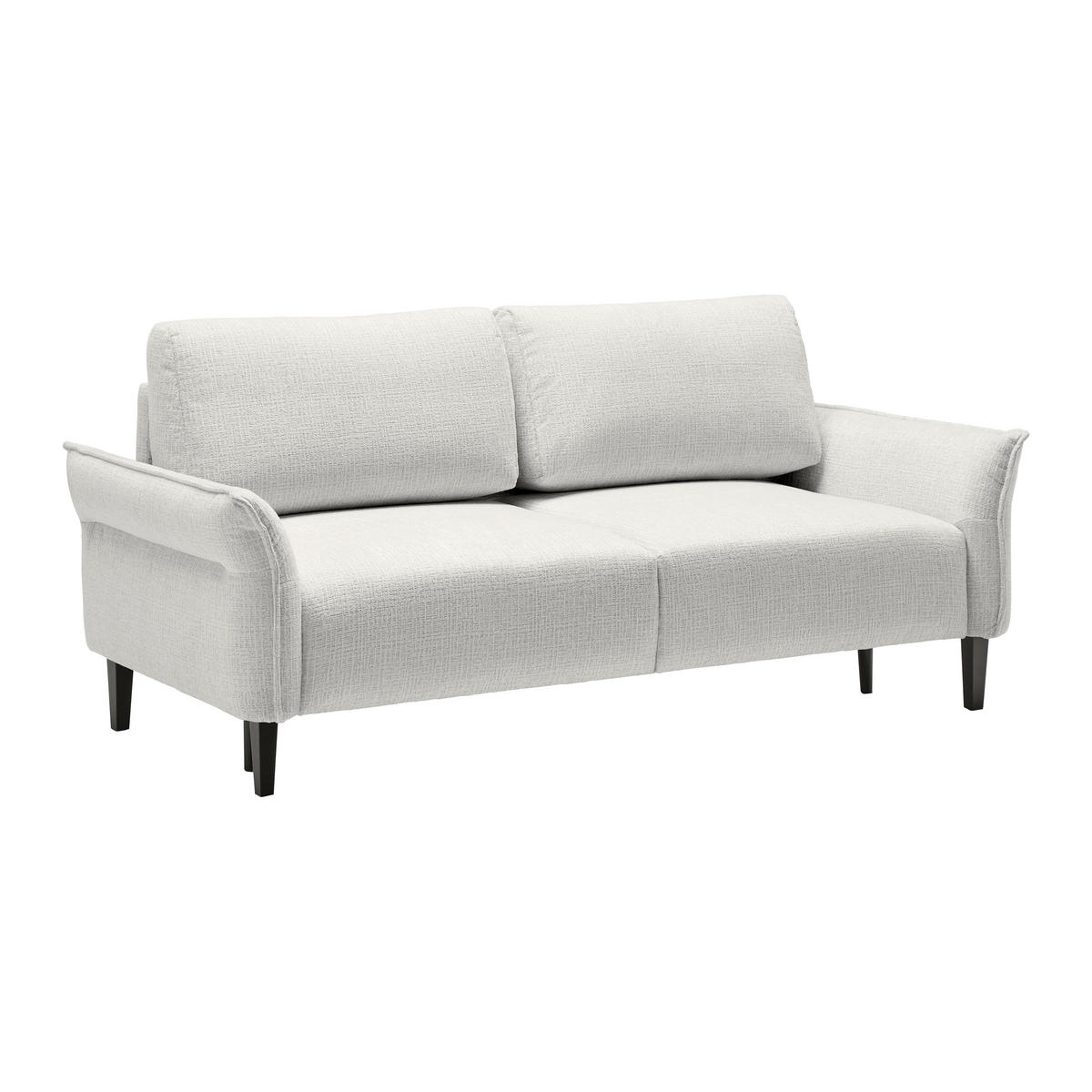 3-SITS SOFFA i vävt tyg ljusgrå  - ljusgrå/svart, Modern, trä/textil (183/85/92cm) - MID.YOU