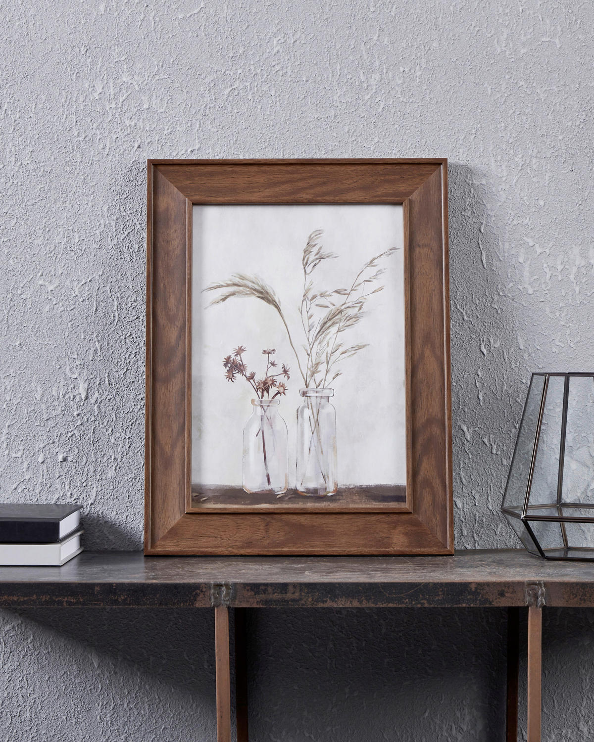 DRUCKGRAFIK  - Beige/Nussbaumfarben, Trend, Glas/Papier (33/1,6/45cm) - Eglo