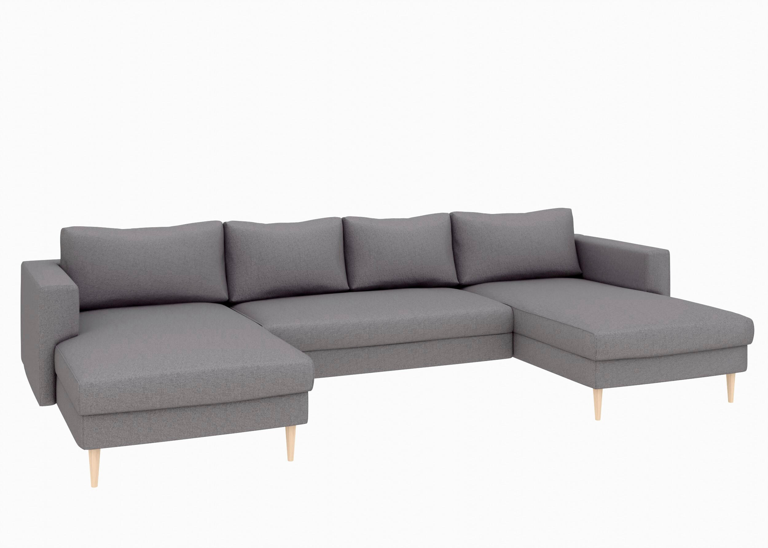 Trendmanufaktur Wohnlandschaft Anthrazit 306x161 cm