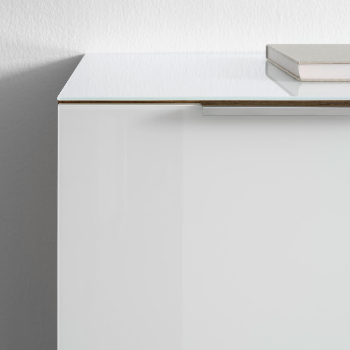 TÁLALÓSZEKRÉNY 134/102/42 cm  - krómszínű/tölgyfa színű, Modern, műanyag/faalapú anyag (134/102/42cm) - Premium Living