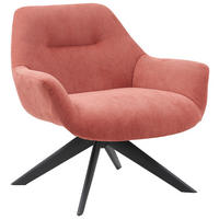 SESSEL in Cord Bronzefarben  - Schwarz/Bronzefarben, Modern, Textil/Metall (78/78/75cm) - MID.YOU