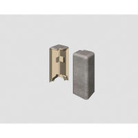 AUßENECKE - Grau, KONVENTIONELL, Kunststoff (1.6/0.7/5.9cm) - Egger Holzwerkstoffe