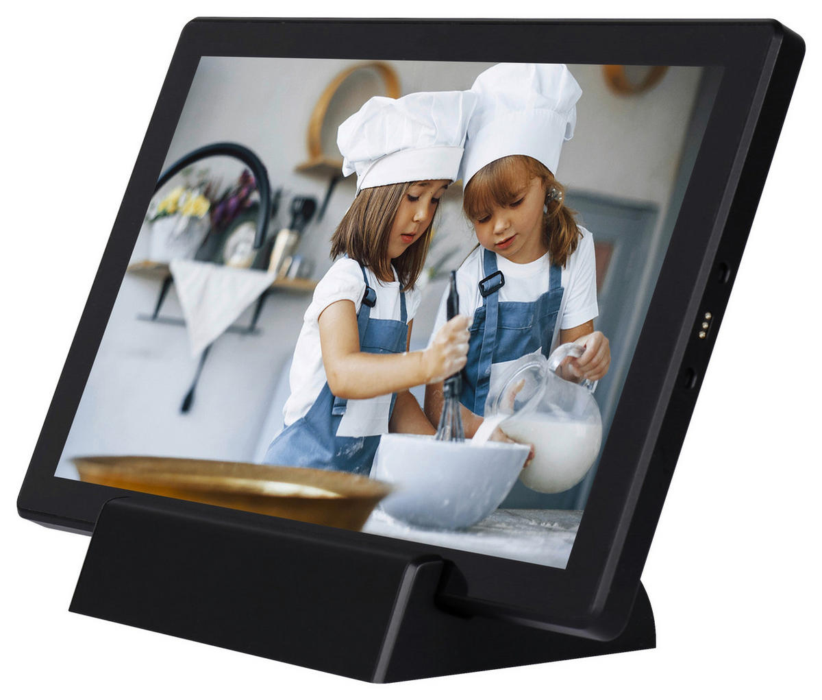 DIGITALER BILDERRAHMEN - Schwarz, Design, Kunststoff (24,5/16,3/1,2cm) - DENVER