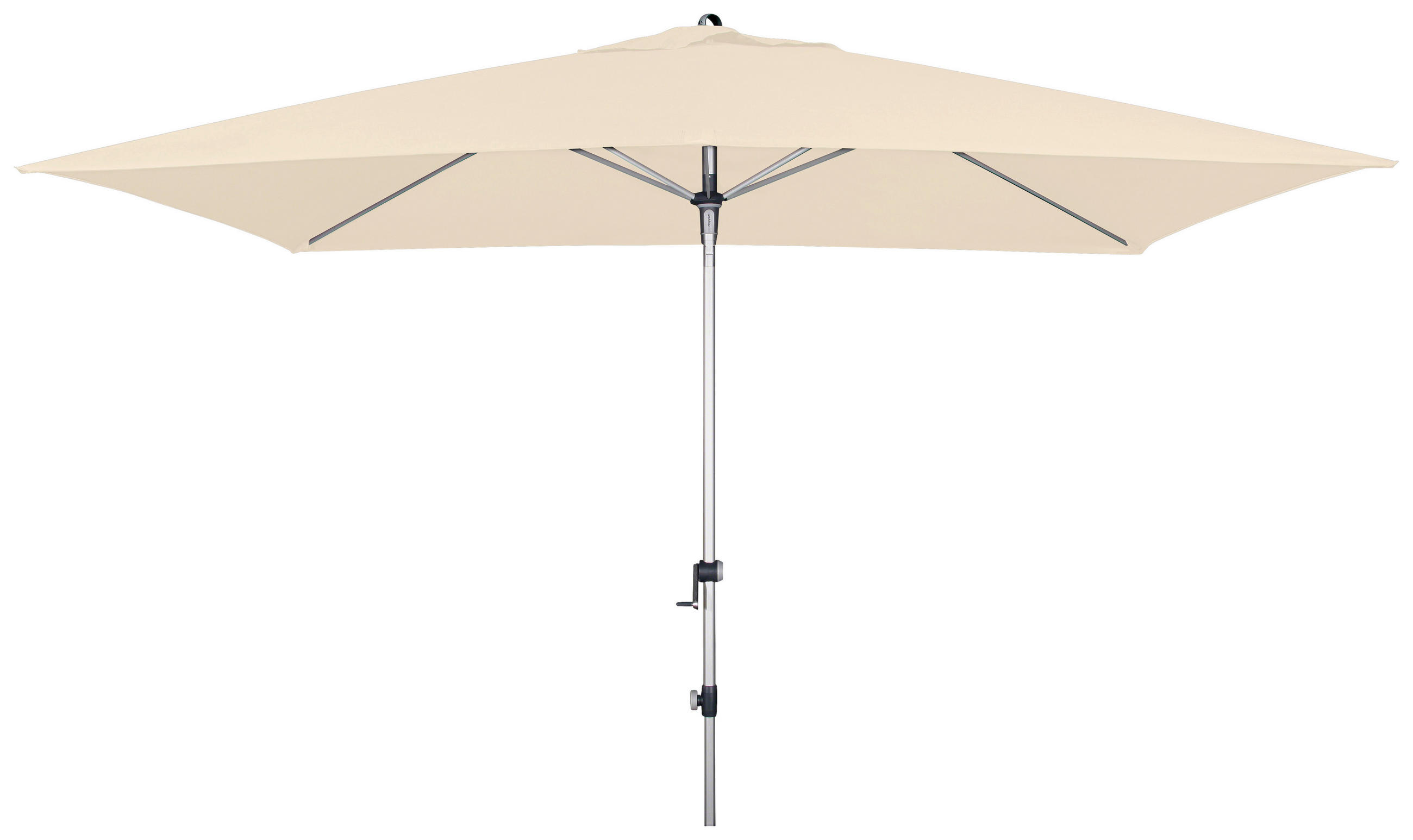 SONNENSCHIRM  300/200 cm  - Alufarben/Naturfarben, Basics, Textil/Metall (300/200cm) - Doppler