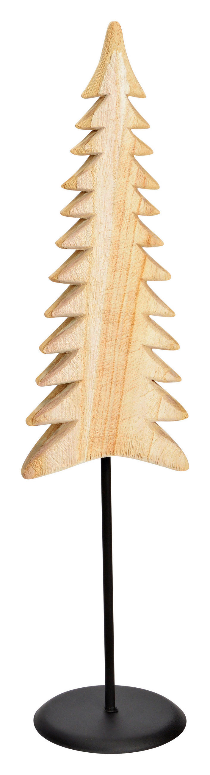 DEKOBAUM - Naturfarben, Basics, Holz (13/53/12cm) - X-Mas