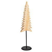 DEKOBAUM  - Naturfarben, Basics, Holz (13/53/12cm) - X-Mas