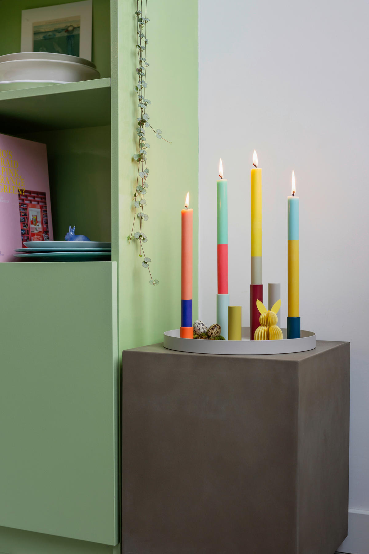 KERZENHALTER - Multicolor, Basics, Metall (30/30/2,5cm)