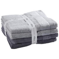 FROTTIERSET Silence Set Grau 4-teilig  - Grau, Basics, Textil - Vossen