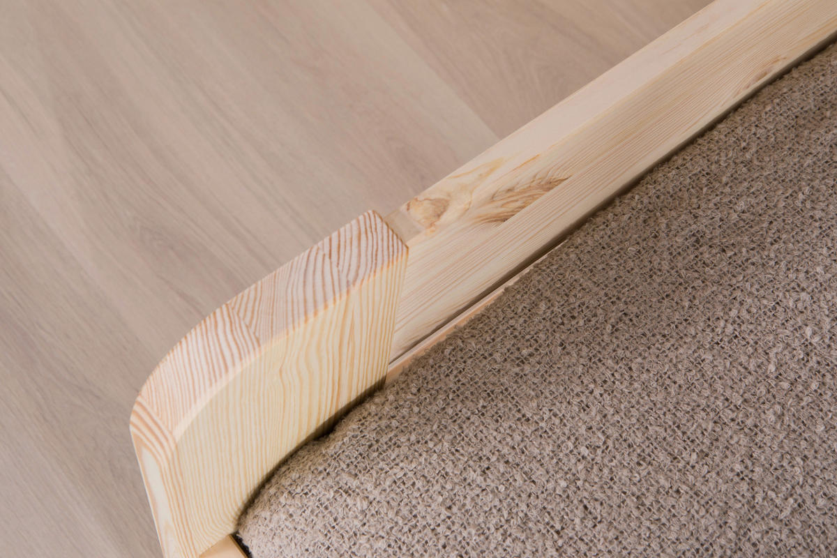 STAURAUMBETT 100/200 cm  in Naturfarben  - Naturfarben, MODERN, Holz (100/200cm) - Livetastic