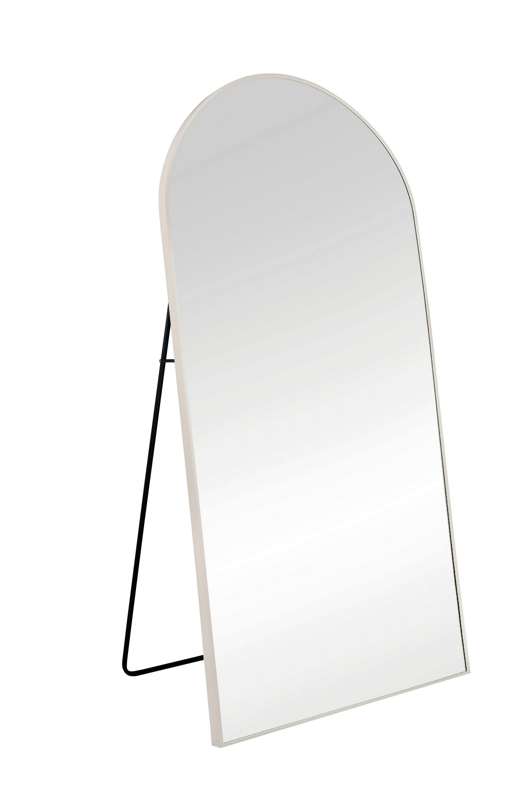 STANDSPIEGEL 100/200/3 cm, Beige  - Beige, MODERN, Glas/Metall (100/200/3cm) - Milino