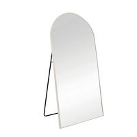 STANDSPIEGEL 100/200/3 cm, Beige  - Beige, MODERN, Glas/Metall (100/200/3cm) - Milino