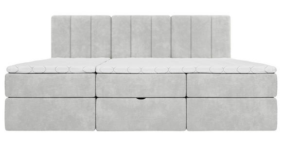 FAMILIENBETT - Hellgrau/Schwarz, Design, Holzwerkstoff/Kunststoff (210/200cm) - Esposa