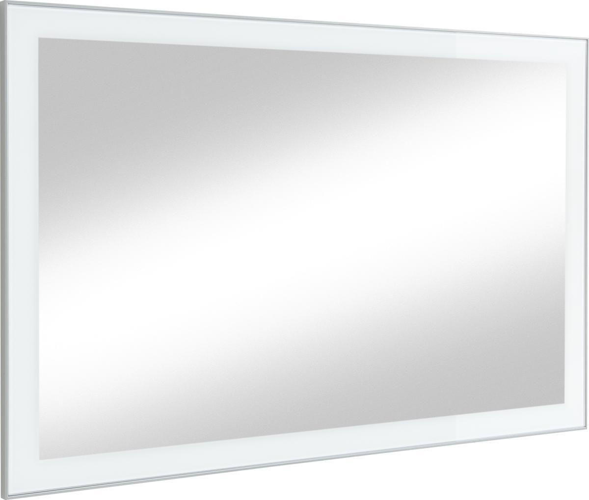 WANDSPIEGEL 120/77/2 cm in rechteckig - Weiß, Design, Glas (120/77/2cm)