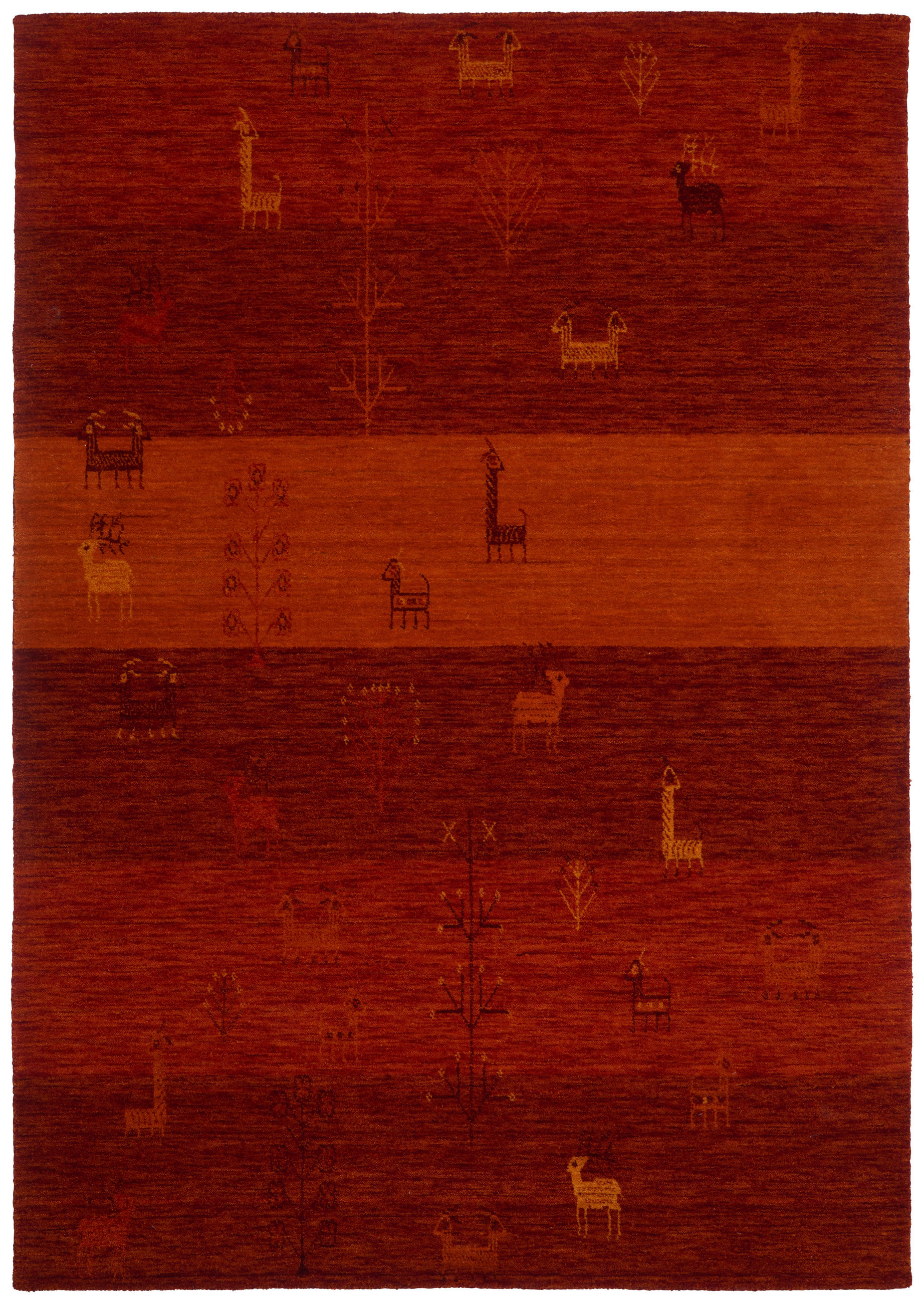 ORIENTTEPPICH 60/90 cm Chasca Rot  - Rot, LIFESTYLE, Textil (60/90cm) - Cazaris
