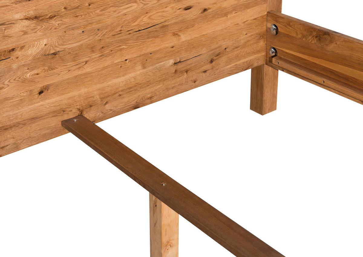 KREVET S BALDAHINOM    180/200 cm  - boje močvarnog hrasta, Moderno, drvo (180/200cm) - Livetastic