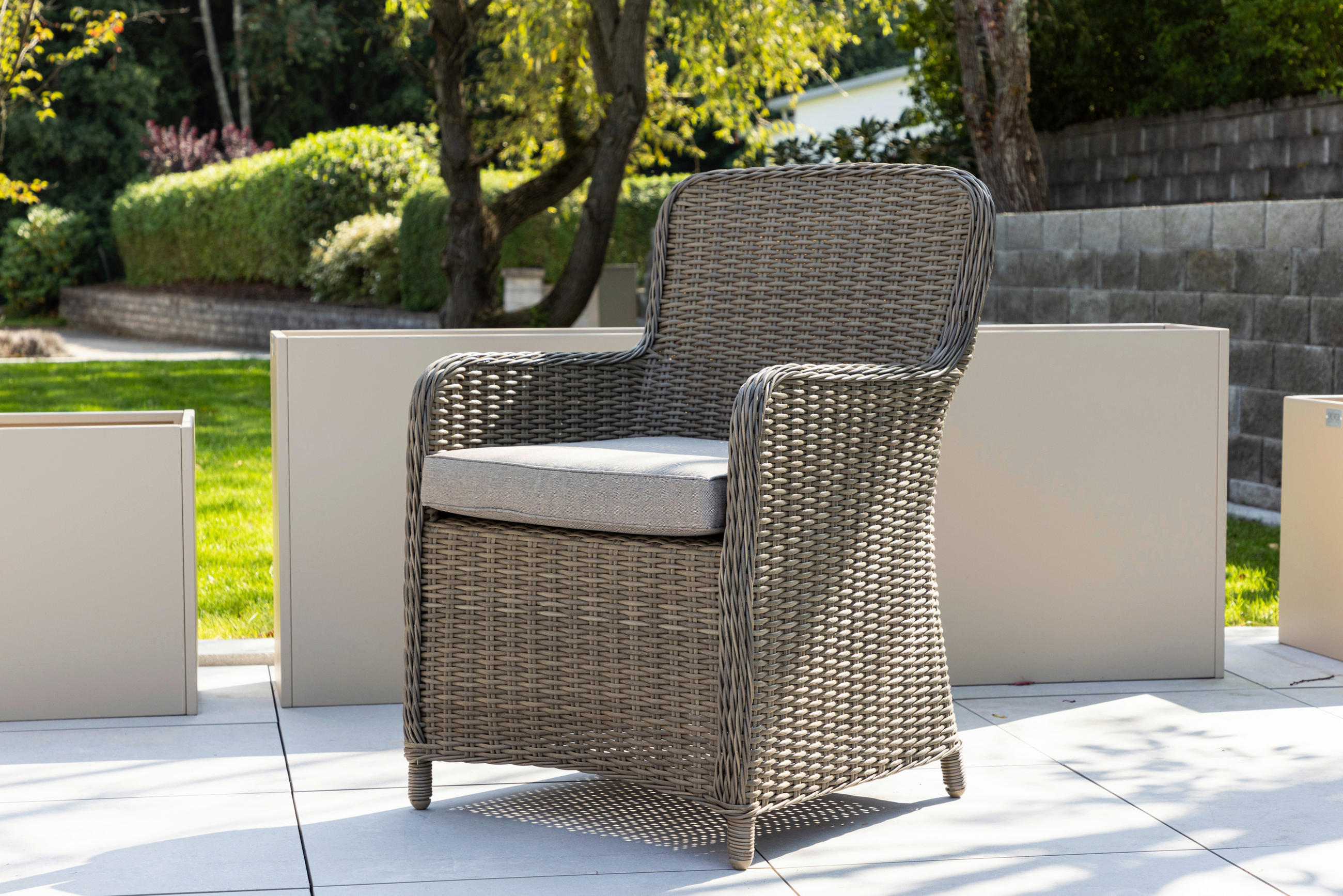 UTESTOLAR SET i metall, plast, textil brun  - brun, Klassisk, metall/textil (62/94/66cm) - Gardenson