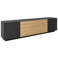 LOWBOARD Celika  in 210/55/40 cm  - Wildeiche/Anthrazit, Natur, Holz/Holzwerkstoff (210/55/40cm) - Dieter Knoll