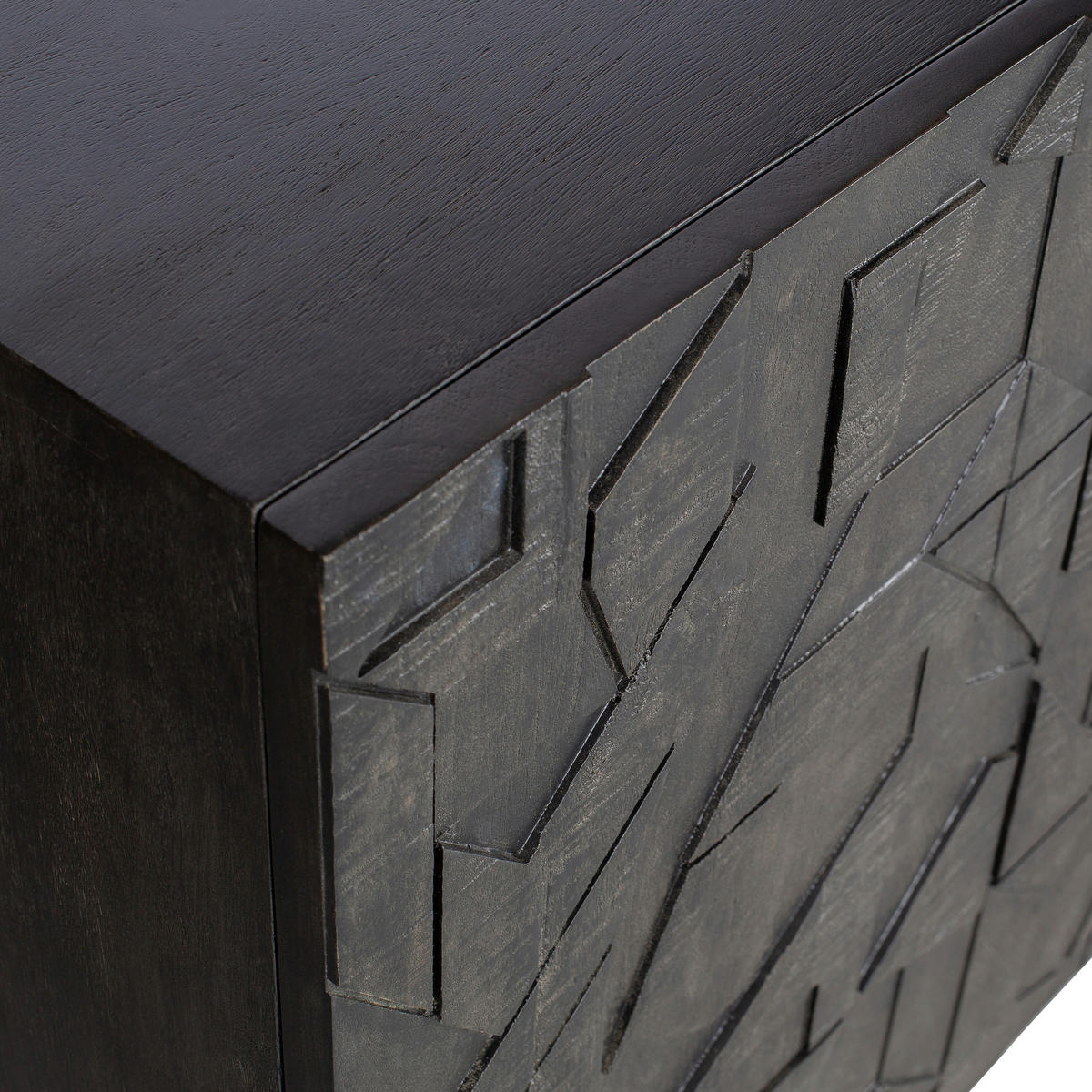 KOMMODE Counter, 160/83/40 cm,  - Schwarz, Design, Holz/Metall (160/83/40cm) - Livetastic