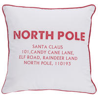 ZIERKISSEN  45/45 cm   - Rot/Weiß, Trend, Textil (45/45cm) - X-Mas