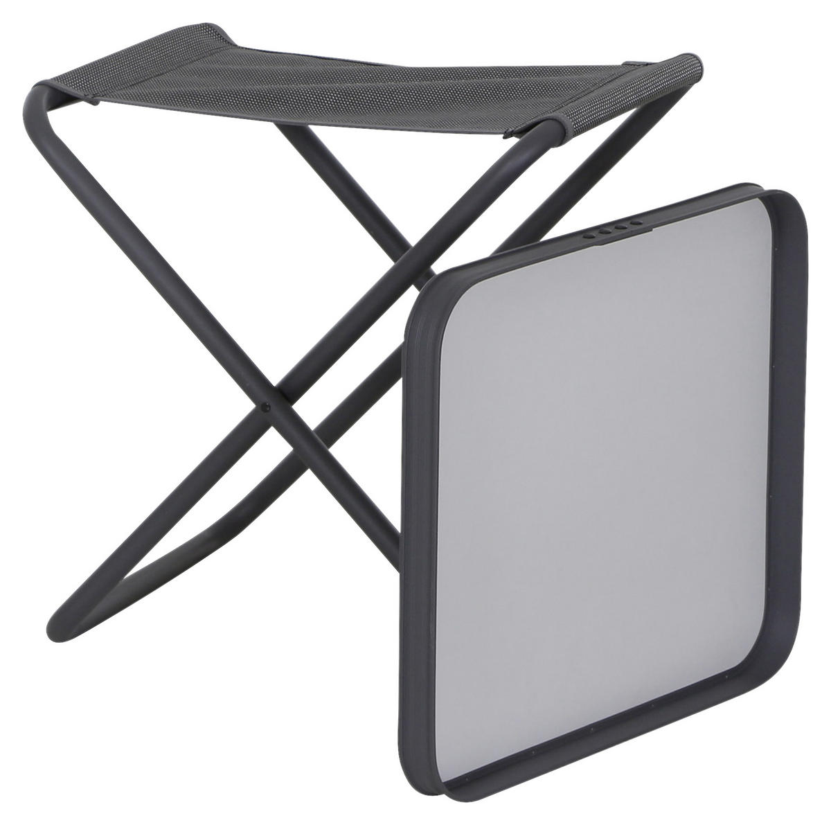 CAMPINGTISCH - Grau, KONVENTIONELL, Holzwerkstoff (49/4/41cm) - Siena Garden