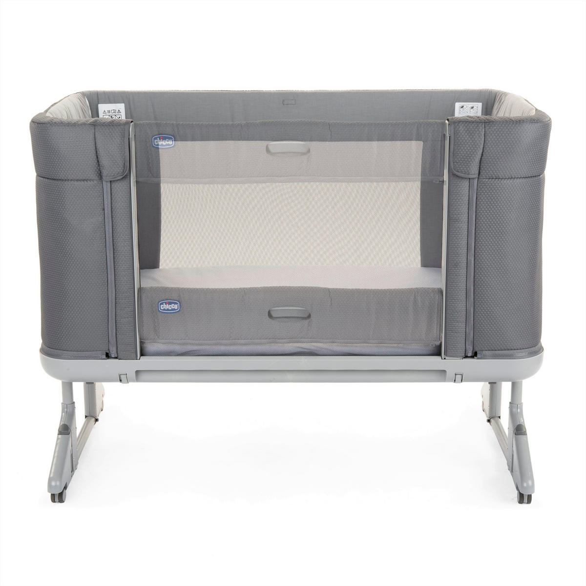 BEISTELLBETT NEXT2ME FOREVER   - Grau, Basics, Textil/Metall (121/91,1/73,8cm) - Chicco