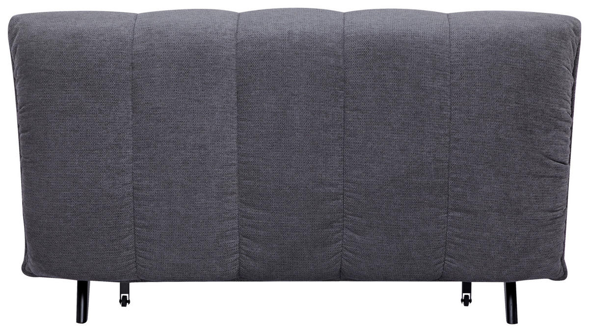 SCHLAFSOFA Cord Grau  - Schwarz/Grau, Design, Holz/Textil (148/82/102cm) - Stylife