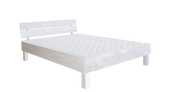 BETT 140/200 cm in Weiß - Weiß, Natur, Holz (140/200cm) - Carryhome
