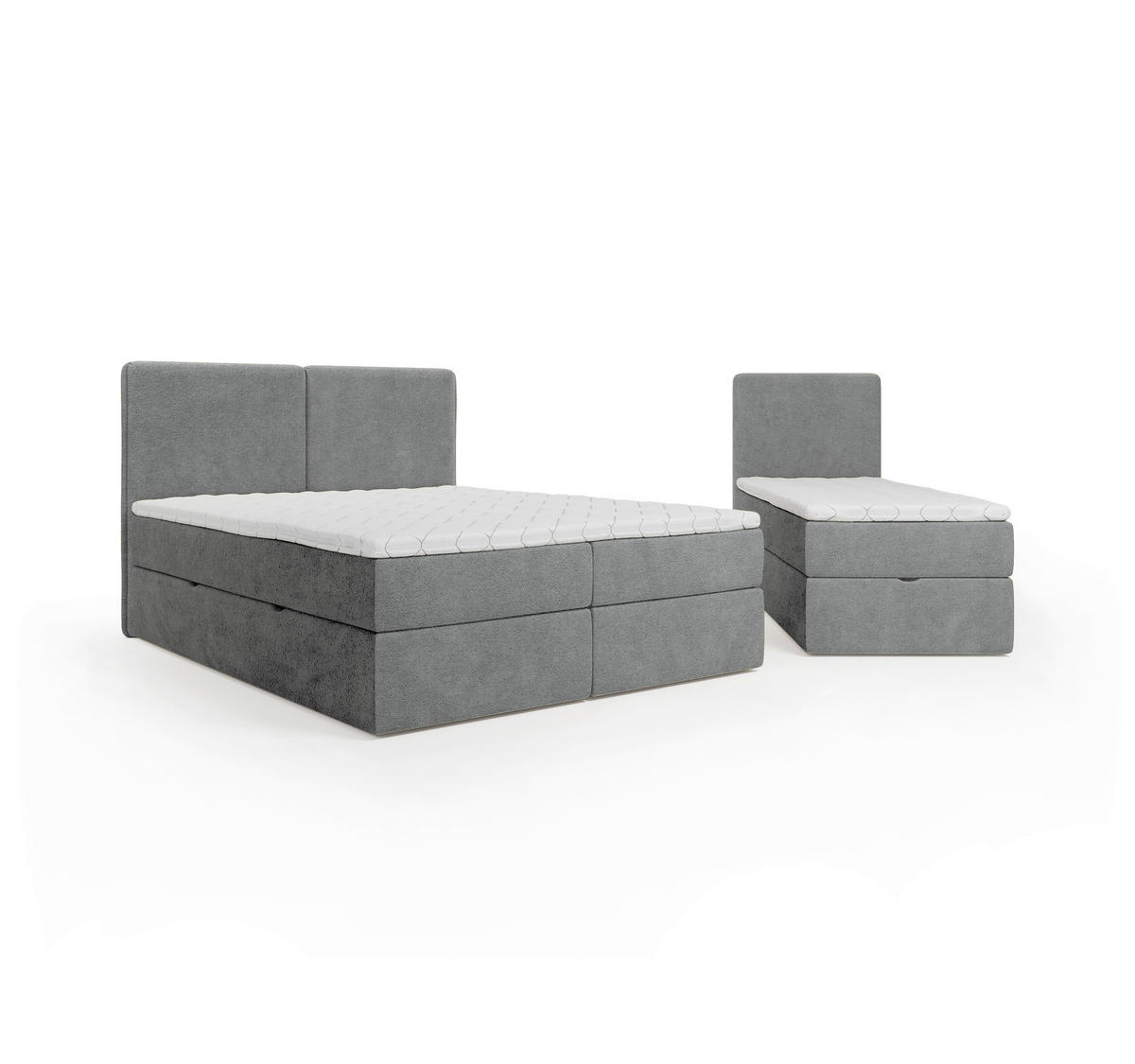 FAMILIENBETT - Dunkelgrau/Schwarz, MODERN, Holz/Holzwerkstoff (270/200cm) - MID.YOU