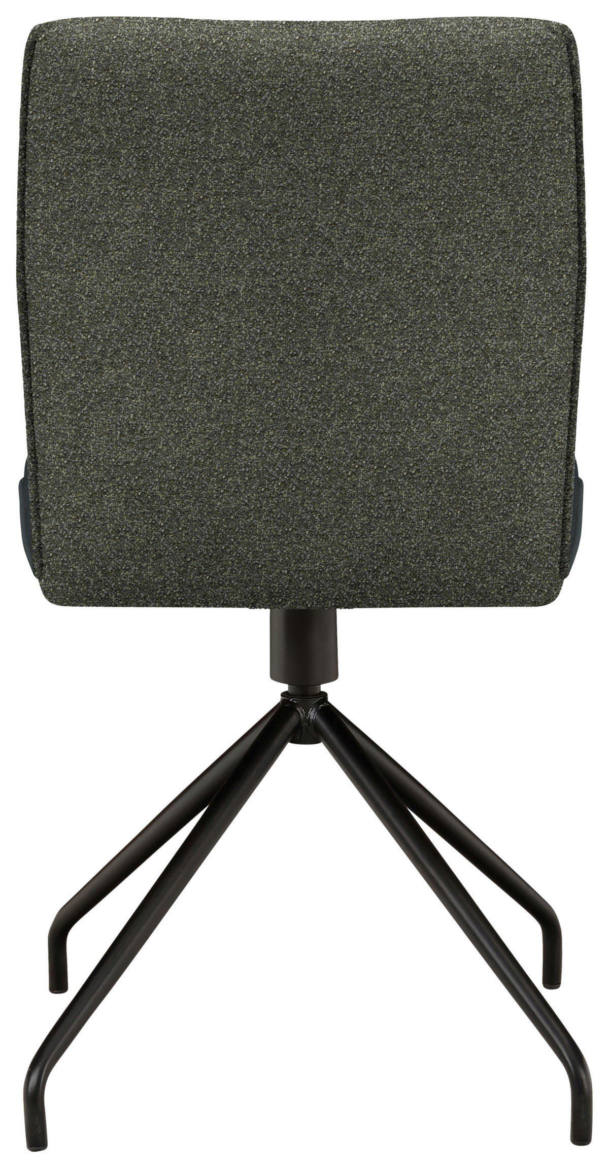 STUHL  in Stahl Webstoff, Mikrofaser Metall, Textil  - Schwarz/Grau, Design, Textil/Metall (49/91/60cm) - Moderano