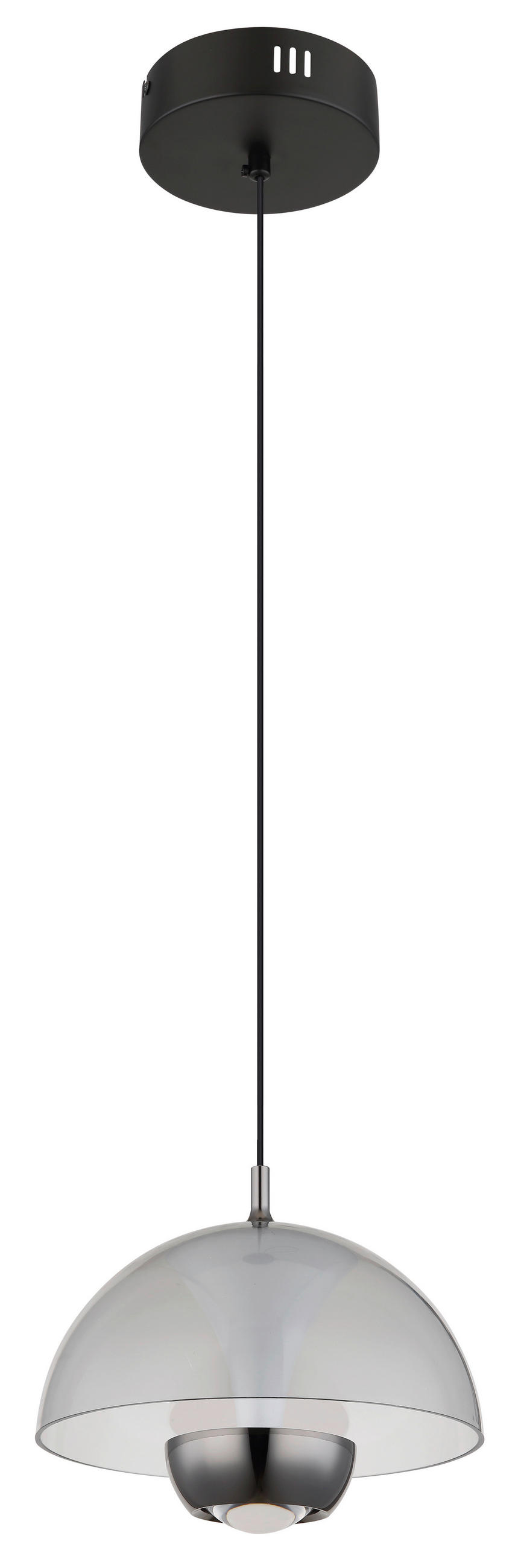 ZÁVĚSNÉ LED SVÍTIDLO, 23/120 cm  - černá, Design, kov/plast (23/120cm) - Globo